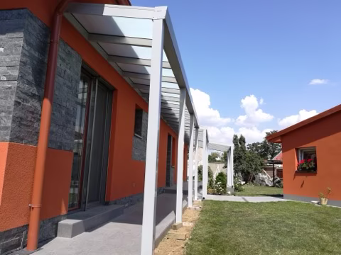 DELUXE hliníková pergola, realizace 2